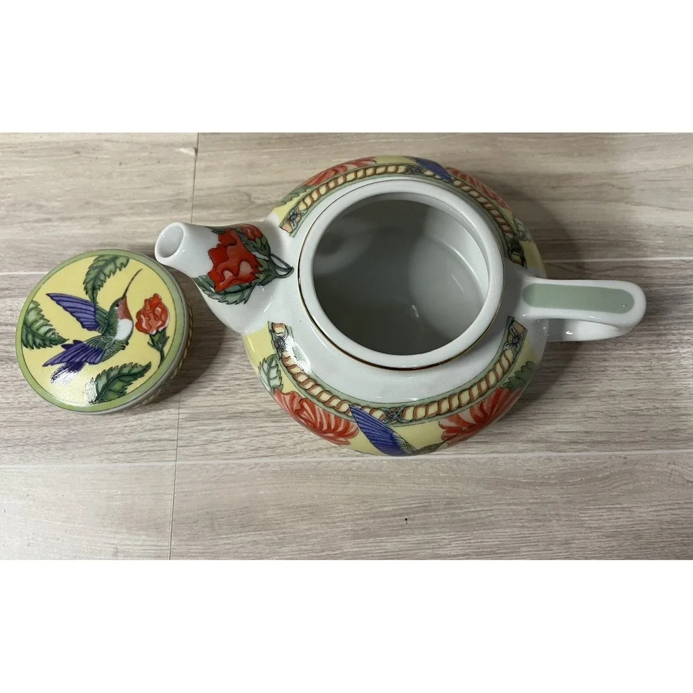 Hummingbird Collection by Siddhia Hutchinson Floral Hummingbird Teapot